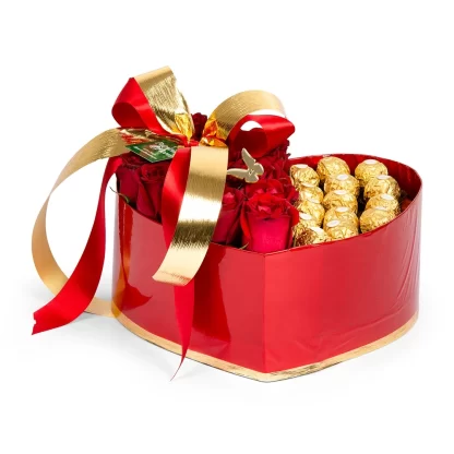 box coracao rosas ferrero rocher linha premium franca sp
