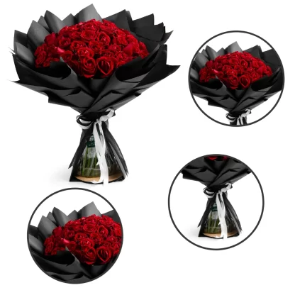 buque de flores rosas classic linha premium em franca sp